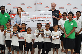 Theodist Renews K50,000 Buk Bilong Pikinini Sponsorship